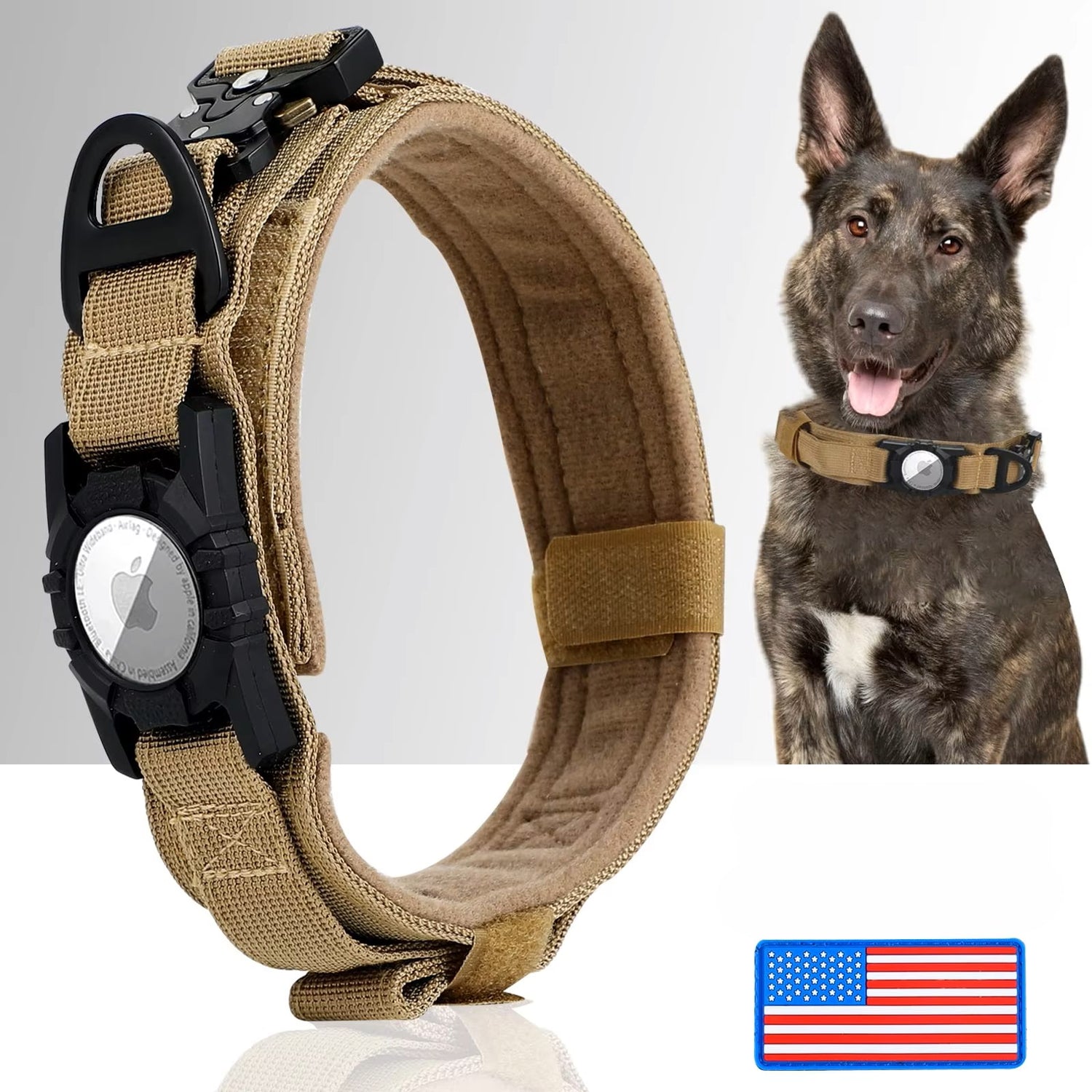 TitanGuard™ AirTag Tactical Dog Collar