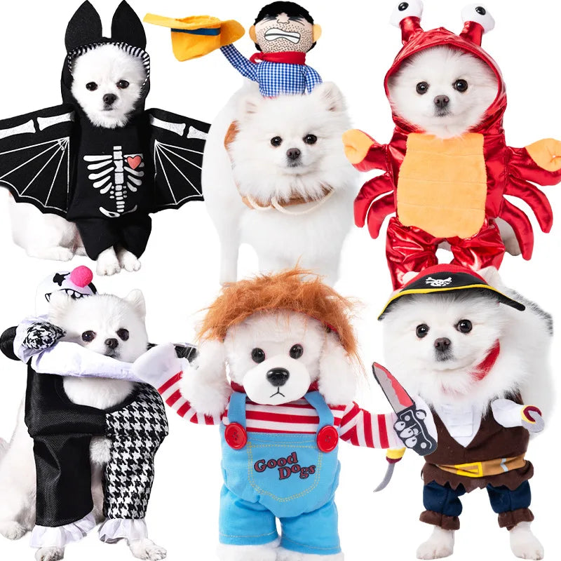 Pawfect Party Cosplay Set: Halloween & Christmas Pet Costumes