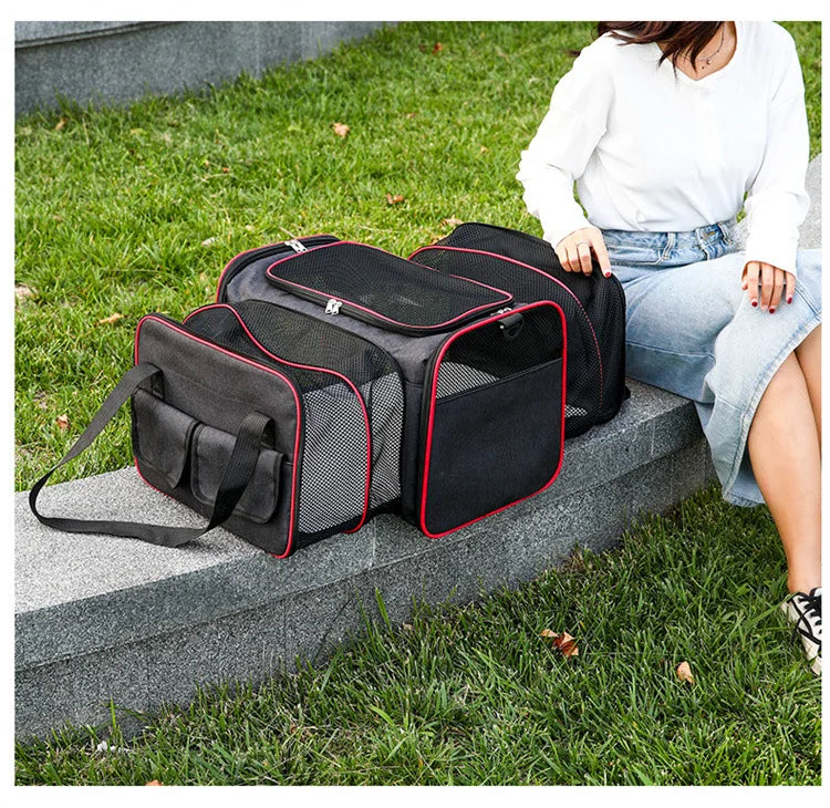 FlexiPaws™ Expandable Pet Travel Carrier