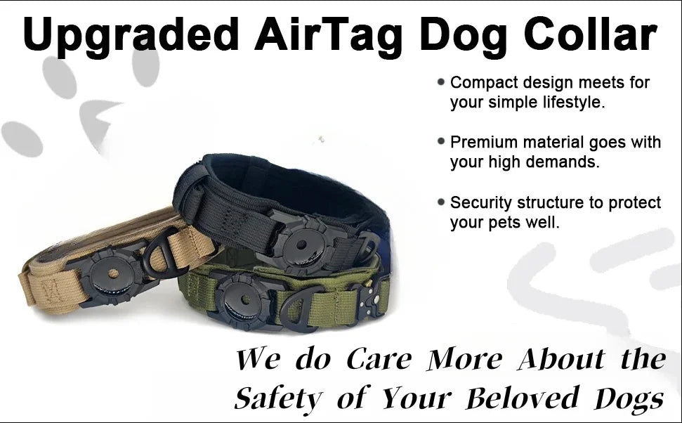 TitanGuard™ AirTag Tactical Dog Collar